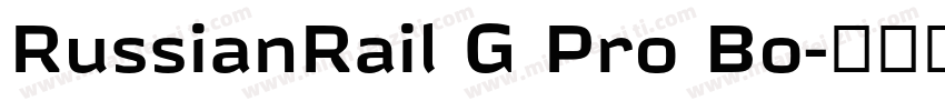 RussianRail G Pro Bo字体转换